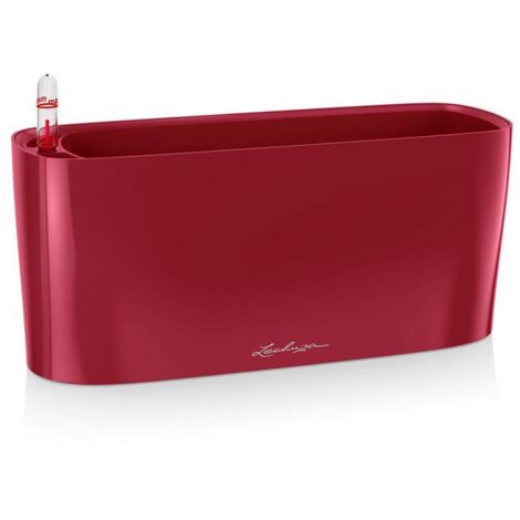 Ensemble complet Delta Premium Pot 10 Lechuza  30 cm - Rouge scarlet (1/4)
