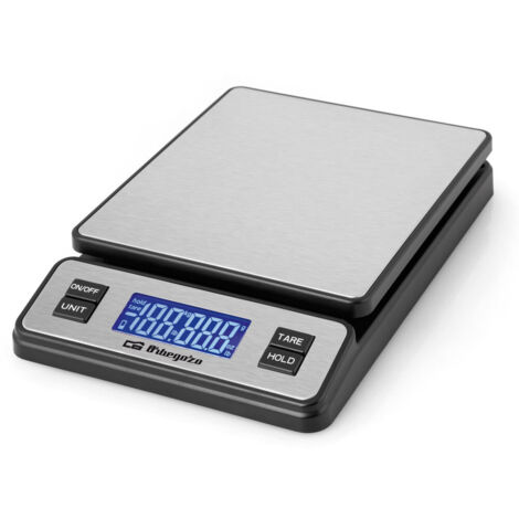 Orbegozo pc 3100 grey scale de balance de cuisine capacité maximale 40kg échelle 2g acier inoxydable affichage lcd et arrêt automatique (1/3)