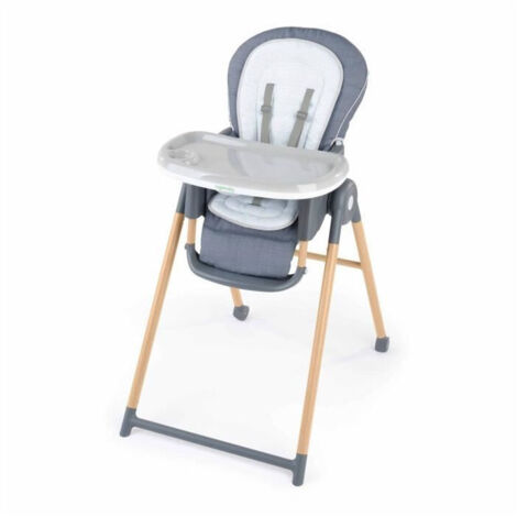 Chaise haute 7 en 1 INGENUITY de la naissance à 5 ans, positionneur approprié - Chambray - Transat, rehausseur, siège (1/5)