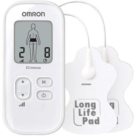 Appareil de neurostimulation électrique transcutanée (TENS) Omron E3 Intense HV-F021-E4W Blanc (1/4)