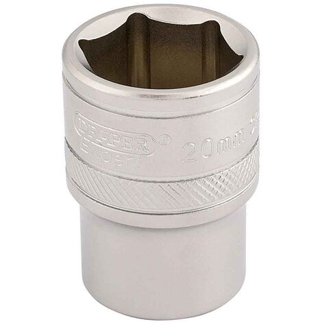 Draper H-MM/MS 1/2in Square Drive 6 Point Metric Socket 20mm