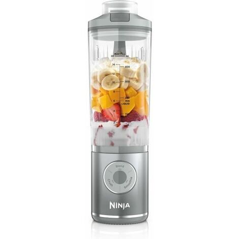 Ninja BC251EUSL 0,57 L Mixeur plongeant de tumbler Argent, transparent