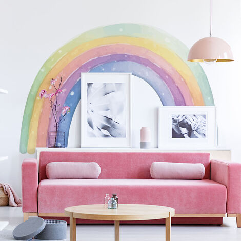 Papier peint intissé pré-encollé fresques géantes - FRESQUE ARC-EN-CIEL - 85x60cm (1/5)
