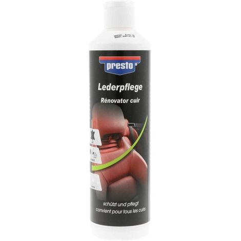 Produit d'entretien - Rénovateur - Sièges en cuir - Voiture - Crème - 500ml - Presto (1/3)