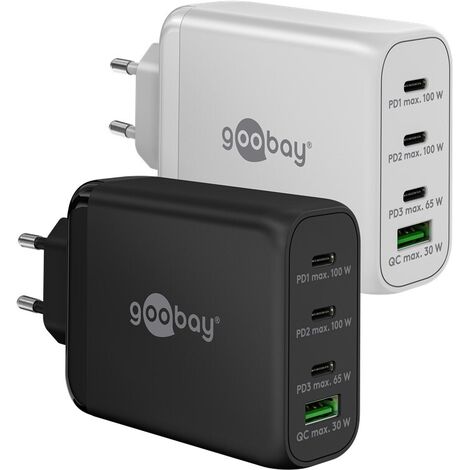 Chargeur rapide multiport USB-C PD Goobay 65556 (100 W), blanc (1/5)
