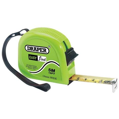 DRAPER EMCT 5M 5M 16ft Easy Find Measuring Tape