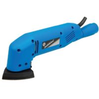 Silverline – Ponceuse triangulaire 180 W – Semelle 90 mm pour surfaces difficiles d'accès – Tubulure d'extraction des poussières – Poignée ergonomique