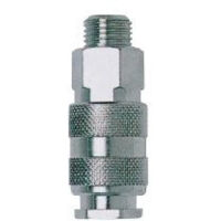 Mecafer – Coupleur rapide universel 1/4M – Raccord pour compresseur avec filetage plomberie – Métal résistant – Pression maximale 10 bar
