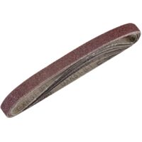 Silverline – Bandes abrasives souples 13 x 457 mm grain 40 – Pour bois, peinture et métal – Résinées sur tissu GX51 – 950457