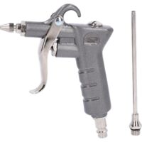 Kstools – Soufflette avec rallonge en aluminium – Débit d'air réglable jusqu'à 130 l/min – Buse de 2,5 mm pour précision – Raccord 1/4' inclus