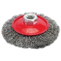 BROSSE BISEAUTÉE À FILS ONDULÉS 100 MM SILVERLINE 277852