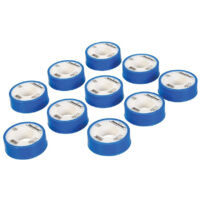 Silverline – Lot de 10 rubans d'étanchéité PTFE 12 mm x 12 m – Résiste à haute pression – Pour plomberie – 250475