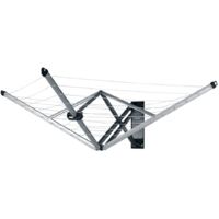 Étendoir mural Wallfix 24m – Aluminium – 8 barres de séchage – Installation facile – Housse de protection incluse – Brabantia