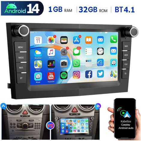 Autoradio Android 14 Apple CarPlay pour Opel Corsa 2006-2014, GPS, Wi-Fi - 1+32G (1/5)