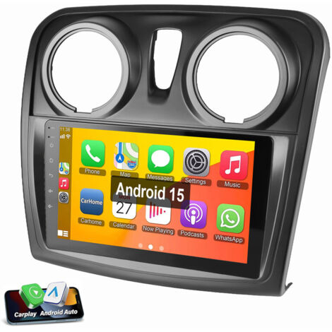 Pour Renault Dacia Dokker Logan 2 Sandero 2 Autoradio Android 15 GPS SWC RDS 1+32G (1/5)