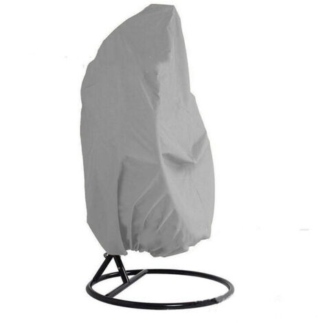 Housse Fauteuil Suspendu, 210D Tissu Oxford Housse Fauteuil Suspendu Extérieur, Coupe-Vent,Anti-UV, Imperméable Protection pour Housse Oeuf Suspendu 115190CM,gris..DEBUNS (1/4)