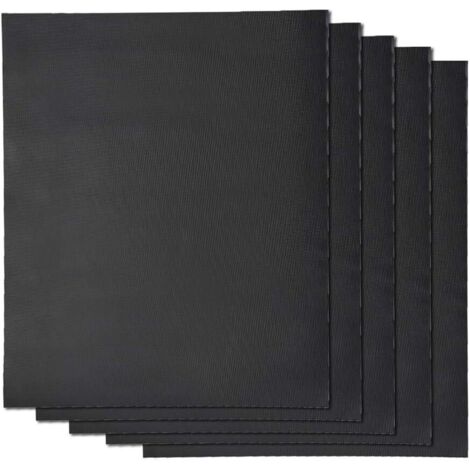 Tapis de cuisson barbecue x5 Set de 5 Tapis de grillade XL 50x40 cm anti-adhérent réutilisable Feuilles pour Four gaz électrique bbq charbon bois micro-ondes en silicone-RAPANDA (1/5)