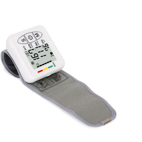 Tensiomètre au poignet parlant, détecteur de fréquence cardiaque, transfert de données à écran LCD numérique, mesure de la pression artérielle, fréquence cardiaque, détection du pouls, rapide et très