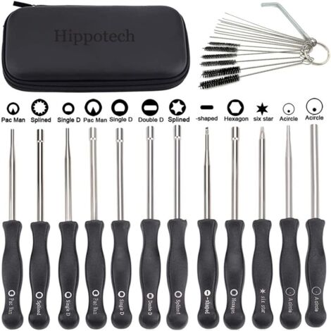 Lot de 12 outils de réglage de carburateur avec scredrivers acircle pour petit moteur 2 temps pour Husqvarna pour STHIL pour tronçonneuse ECHO (1/5)
