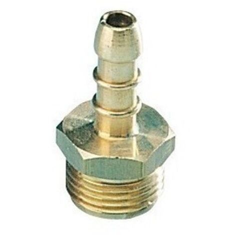 Raccord gaz laiton filetage mâle 20 x 1,5 – Compatible tuyaux ø 6/8 mm – Résistant à la corrosion – Installation rapide