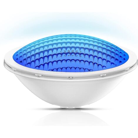 Piscine Led Par56, 18w Piscine Projecteur Led Piscine Lampes Pure Blue Submersible Lumire, 600lm, Faisceau Angle 120, Ip68 Tench, 12v Ac/dc (1/4)