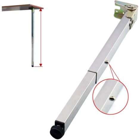 Pieds de meuble réglables en acier inoxydable – Télescopiques et pliables – Hauteur 50-130 cm – Capacité 80 kg – Pour tables et bureaux