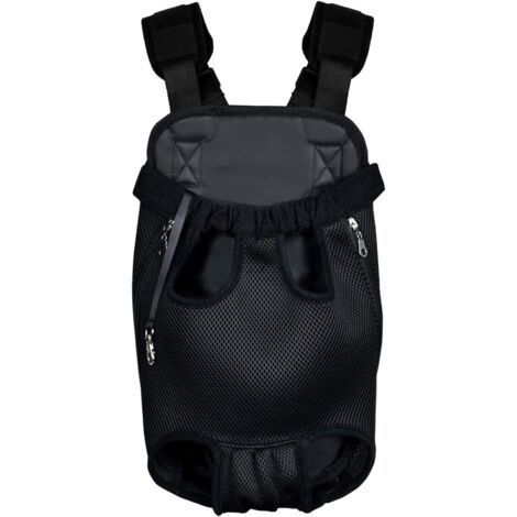 Sac de Transport pour Animaux, Sac à Dos pour Chien, Sac ajustable Pet Front Cat Dog Carrier Backpack, Transport sac à dos pour animaux de compagnie pour Voyager / Randonnée / Camping - Noir -L-Fei Yu (1/4)