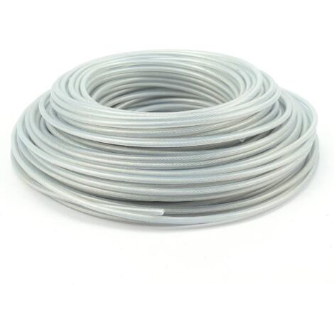 Houhence – Fil de tondeuse en acier 3 mm x 30 m – Bobine pour débroussailleuse – Durabilité supérieure pour coupe efficace – Compatible tondeuses