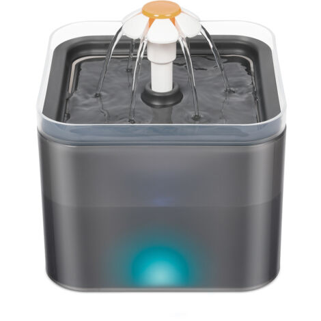 Fontaine à Eau pour Chat Chien avec LED, Distributeur Eau Automatique Ultra Silencieuse Capacité 2L (1/6)