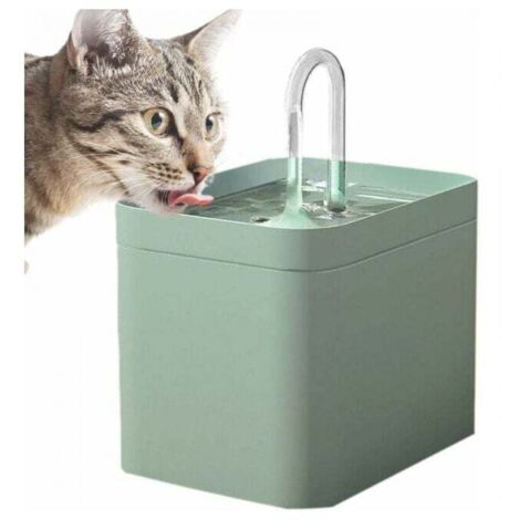 Fontaine À Eau pour Chat, Ultra Silencieuse 1.5 L Fontaine A Eau Chat sans Fil, Chat Fontaine d'eau pour Animaux De Compagnie avec Filtre pour Chats Oiseaux Chiens