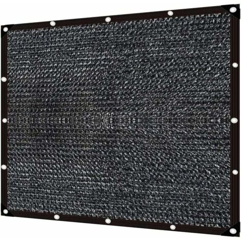 Filet d'Ombrage Noir,Filet Protection Solaire,Filet D'Ombrage,Filet D'ombrage Terrasse,Tissu D'Ombrage,Voile Solaire,Voile d'ombrage (3×4m) (1/4)
