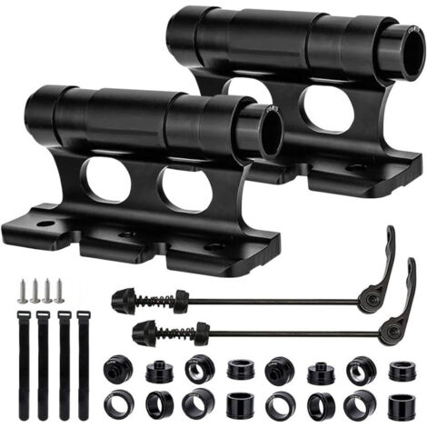 Gabrielle – Lot de 2 supports de fourche de vélo – Alliage d'aluminium durable – Système de verrouillage sécurisé – Charge maximale 30kg