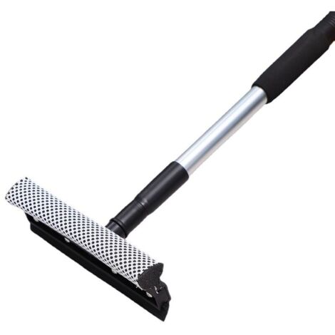 Raclette télescopique, brosse à vitres domestique, brosse à vitres double face, fournitures de voiture, grattoir à vitres double face, outil de nettoyage
