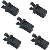 5 Pièces Loquets de Rechange en Plastique,Poubelle peut verrouiller Catch Press Touch Lid Bin Clip Loquet Réparation Serrure de remplacement,Noir