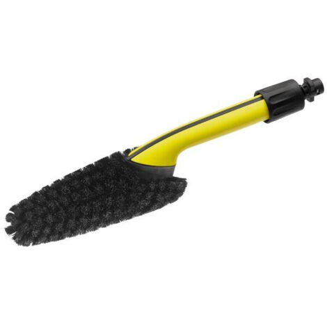 Kärcher – Brosse de nettoyage pour jantes – Nettoyage 360° efficace – Poils de qualité pour salissures tenaces – Compatible nettoyeurs haute pression K2 à K7