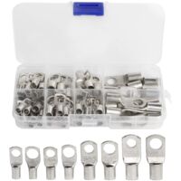 Aiducho – Cosses électriques SC en cuivre étamé – Lot de 60 pièces – Pour câbles 6-25mm² – Résistance à la corrosion – Connexion sécurisée