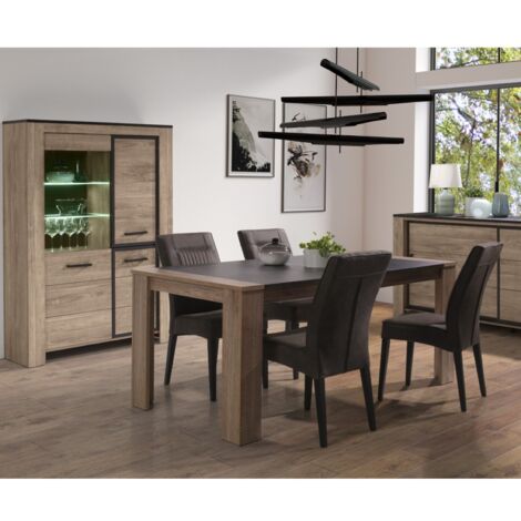 Table à manger moderne en bois 180cm OLIVE (1/2)
