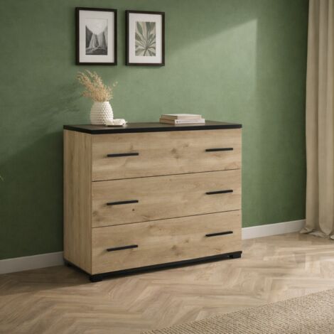 Commode de rangement style industriel avec tiroirs PIERRE (1/4)