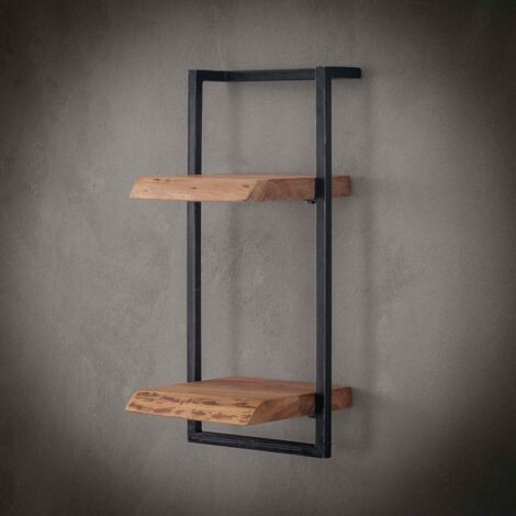 Étagère murale en bois et métal H65cm ERNEST (1/5)