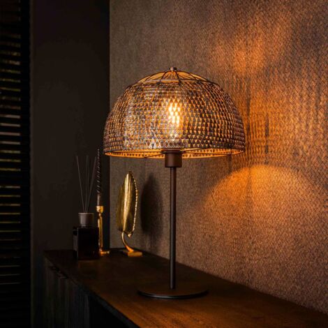 Lampe à poser design en métal avec abat-jour MARA (1/4)