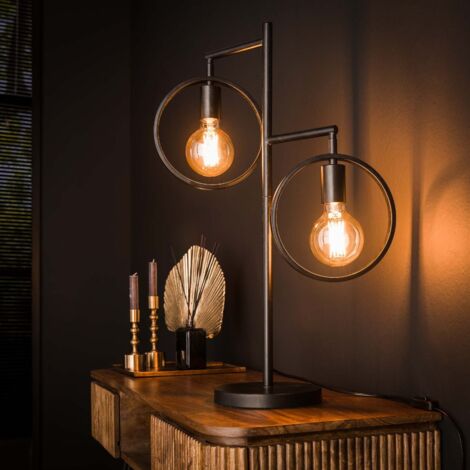 Lampe à poser en métal sur pied avec anneaux GRAN (1/4)
