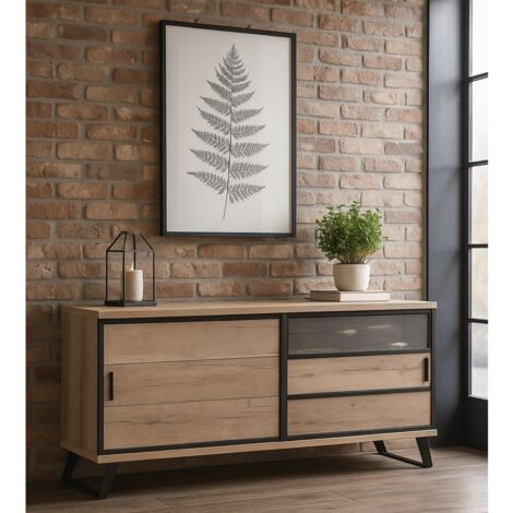 Buffet contemporain 2 portes coulissantes PERO (1/4)