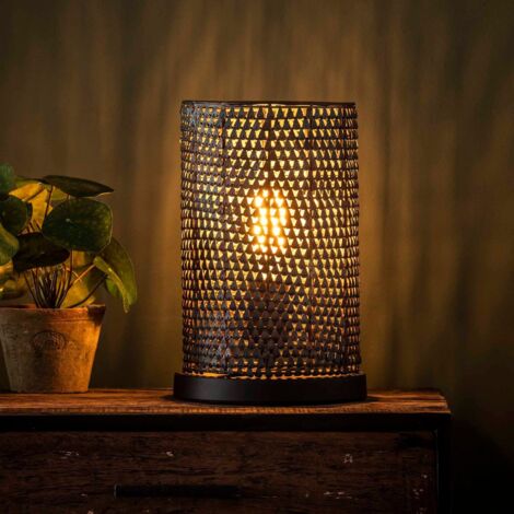 Lampe à poser en métal perforé MARA (1/5)