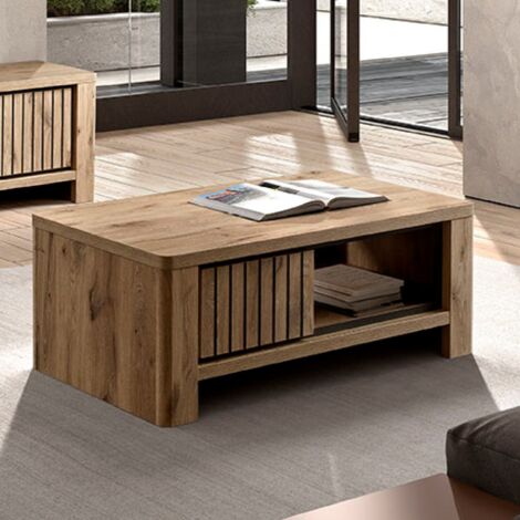 Table basse industrielle 115cm SANTORINI (1/5)