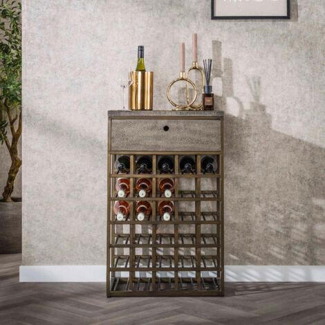 Armoire à vin en métal style industrielle LOFT (1/4)