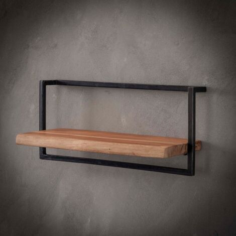 Étagère murale en bois et métal 65cm ERNEST (1/5)