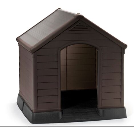 KETER Caseta de Perro EXTERIOR grande para jardín y terraza hecha en resina resistente 95x99x99 WxDxH cm