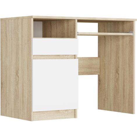 Schreibtisch mit Schrank links Sonoma Mix 90 x 50 cm Modern N35