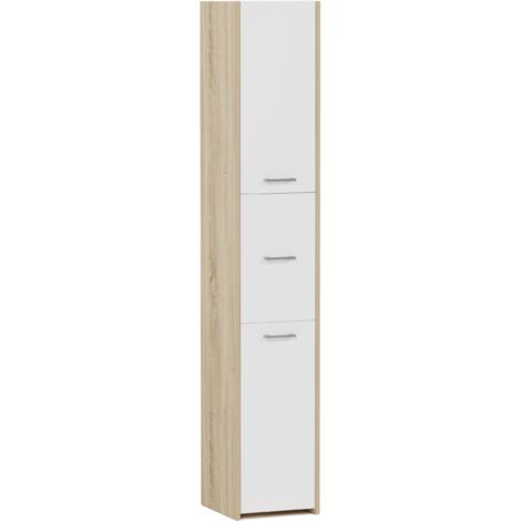 Badezimmerschrank Sonoma mix Weiß, 30 x 30 cm - Modern L-23
