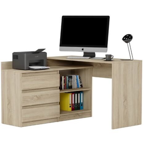 Eckschreibtisch links Sonoma 120 x 50 cm Modern N15